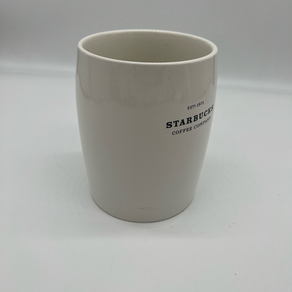 Starbucks 2009 Coffee Kitchen Storage Canister Utensil Jar White Ceramic… - Picture 4 of 6